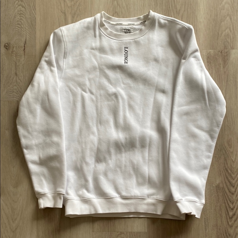 White Crew Neck Sweatshirt